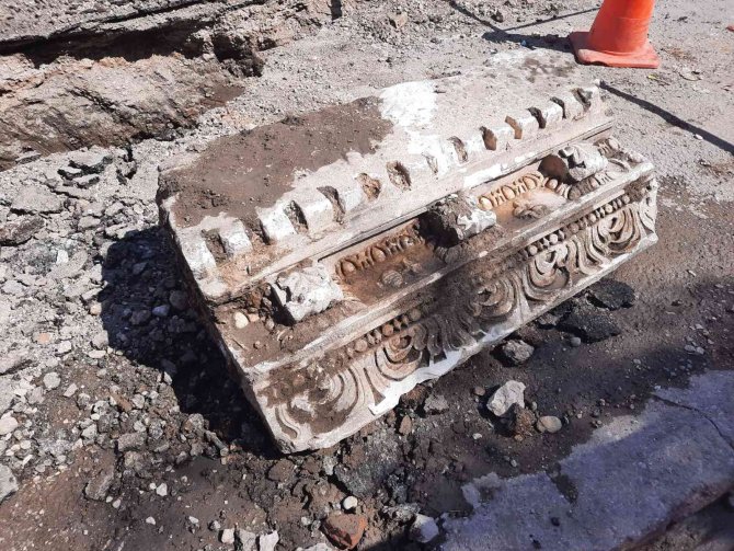Doğalgaz Çalışması Esnasında Tarihi Eser Bulundu