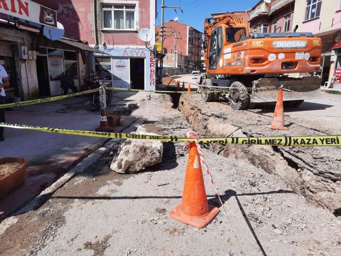 Doğalgaz Çalışması Esnasında Tarihi Eser Bulundu