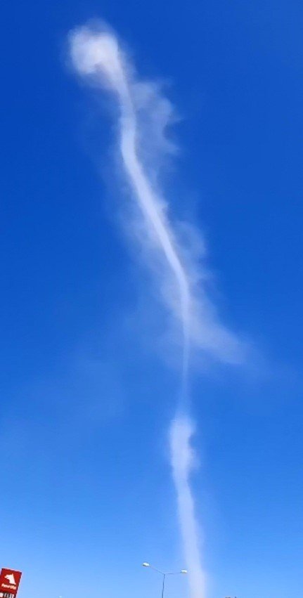 Elazığ’da Dev Hortum Görüntülendi