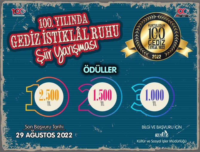 Gediz’de İ̇stiklal Ruhu Şiir Yarışması
