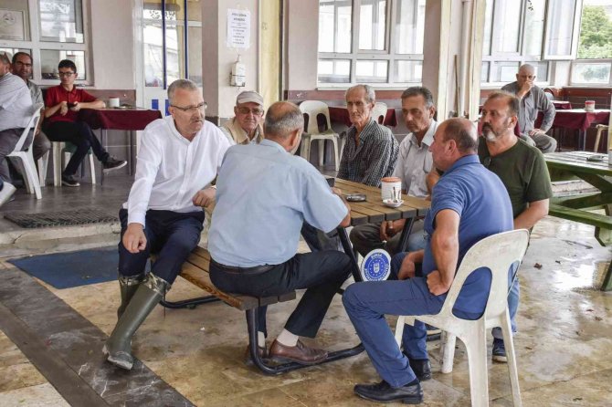 Başkan Özkan Aşırı Yağış Sonrası Sahada İnceleme Yaptı