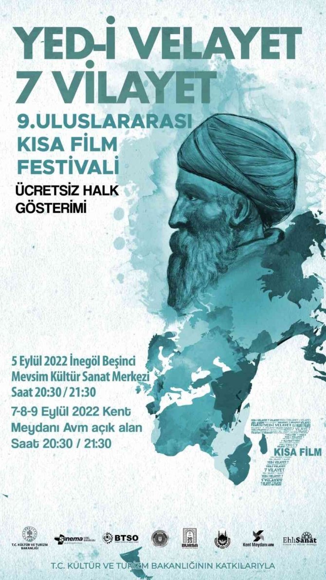 Bursa’da Yed-i Velayet 7 Vilayet Kısa Film Festivali Heyecanı
