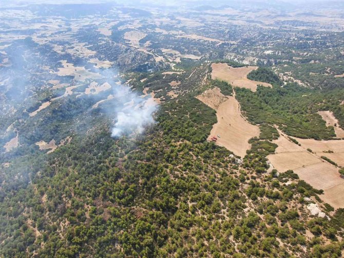 Manisa’da Çıkan Orman Yangınına Çok Sayıda Ekip Sevk Edildi