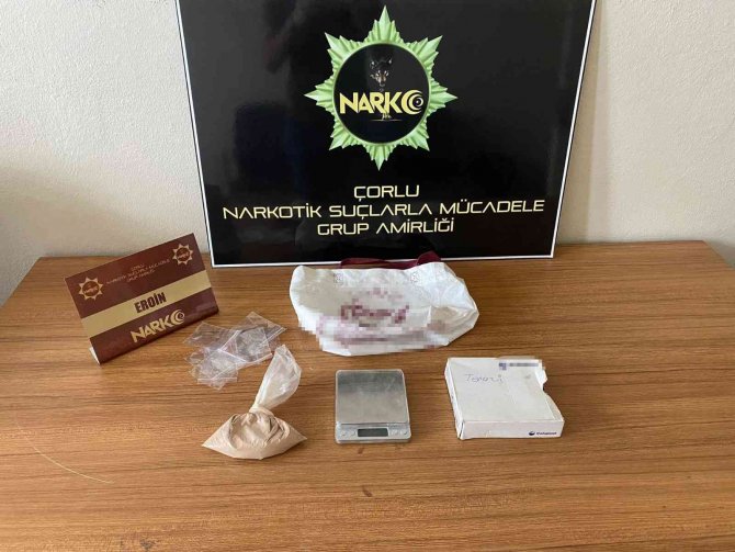 Çorlu’da Zehir Tacirlerine Operasyon 3 Şüpheli Tutuklandı