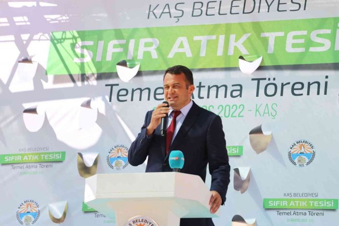Kaş Belediyesi Sıfır Atık Tesisinin Temeli Törenle Atıldı