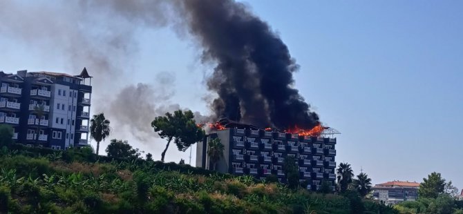 Alanya’da Korkutan Otel Yangını