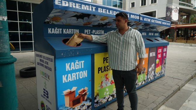 Edremit’te Mobil Atık Getirme Noktaları Kuruluyor