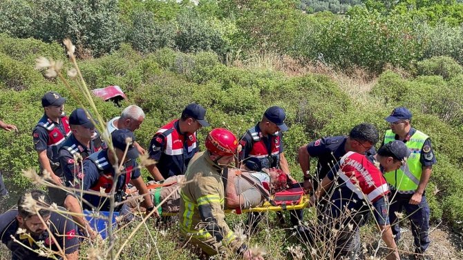 Bursa’da Tır 150 Metre Yükseklikteki Şarampole Yuvarlandı: 1 Yaralı