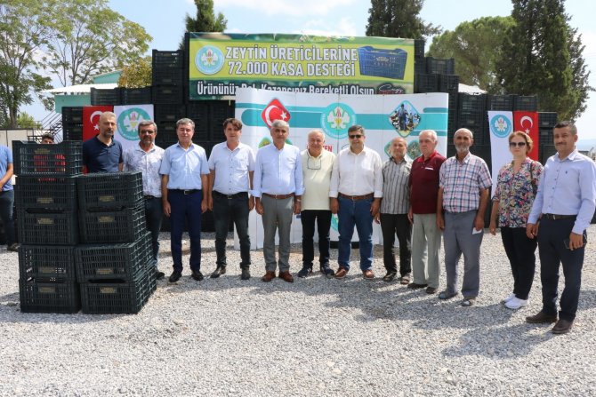 Kırkağaçlı Üreticilere Zeytin Kasası Desteği