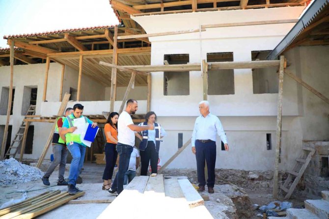 Ağa Bahçesi Konağı’nda Çalışmalar Yüzde 80 Tamamlandı