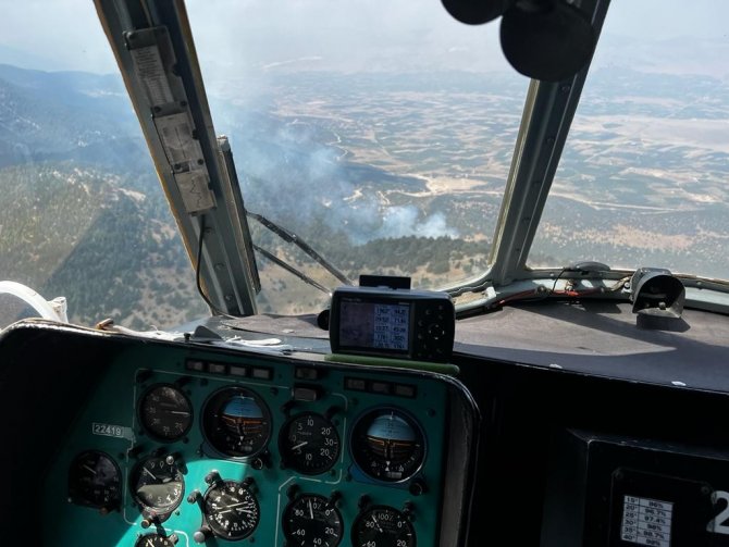 Isparta Senirkent’te Orman Yangını