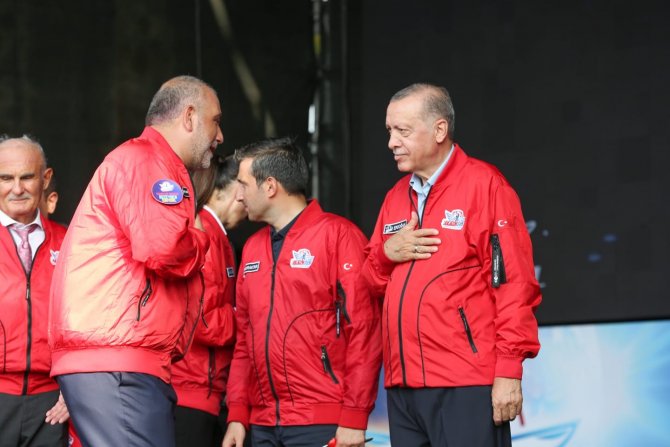 Canik Kısa Film Yarışması’nın Ödülünü Cumhurbaşkanı Erdoğan Verdi