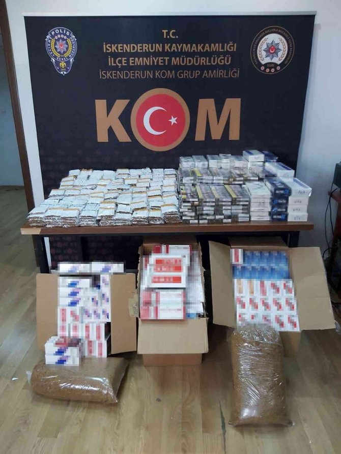 Hatay’da Makaron Ve Sigara Kaçakçılığı Operasyonu