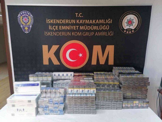 Hatay’da Makaron Ve Sigara Kaçakçılığı Operasyonu