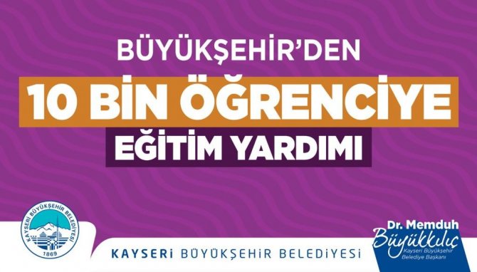 Büyükkılıç’tan 10 Bin Öğrenciye 40 Milyon Tl’lik ’Eğitim’ Desteği