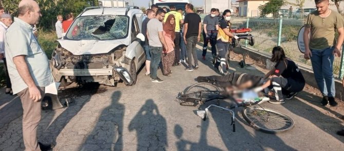 Manisa’da Kamyonetin Çarptığı Bisikletli Öldü