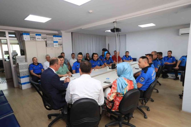 Başkan Örki, Zabıtalarla Bir Araya Geldi