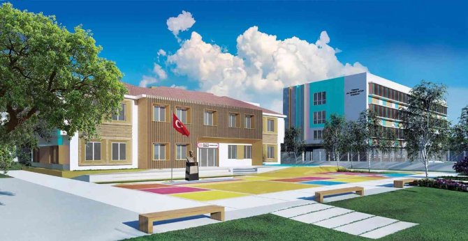 Mehmet Altun Eğitim Kompleksinde Okullar Yükseliyor