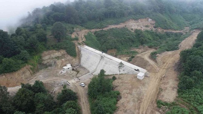Giresun Piraziz Sel Kapanı İnşaatında Sona Doğru