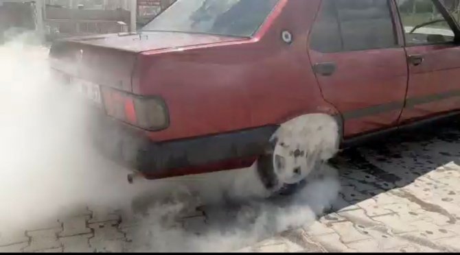 Jandarma Drift Atan Sürücüyü Suçüstü Yaptı