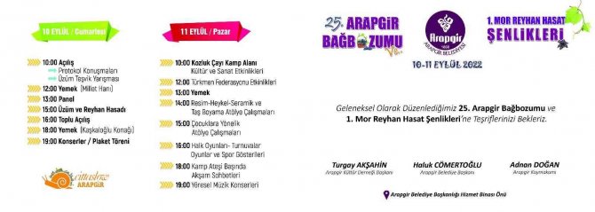 Arapgir Hafta Sonu Şenlenecek