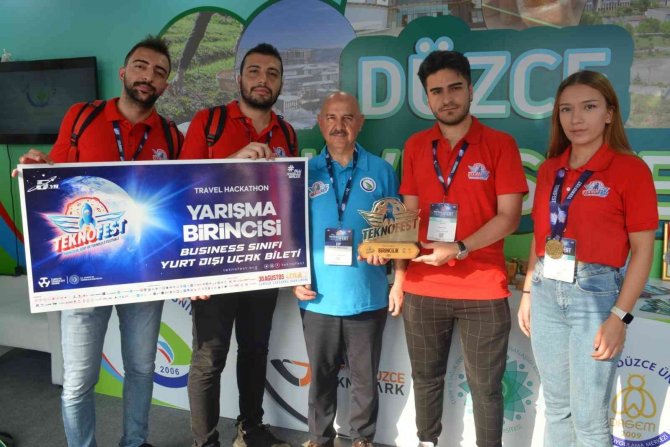 Teknofest 2022’de Düzce Üniversitesi Yazılımıyla Birinci Oldu