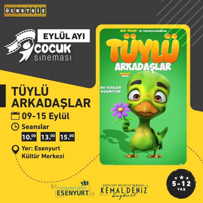 Esenyurtlu Minikler Çocuk Sineması İle Buluşacak