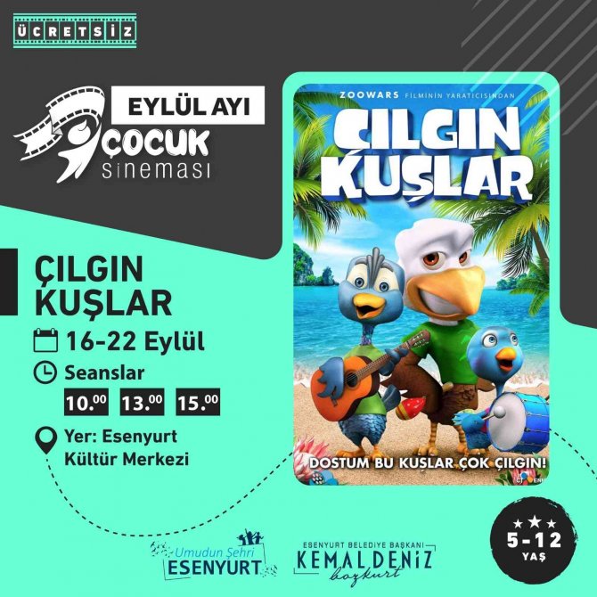 Esenyurtlu Minikler Çocuk Sineması İle Buluşacak