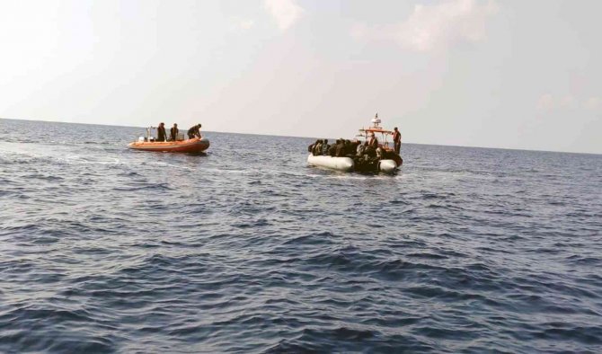 Marmaris’te 44 Düzensiz Göçmen Kurtarıldı