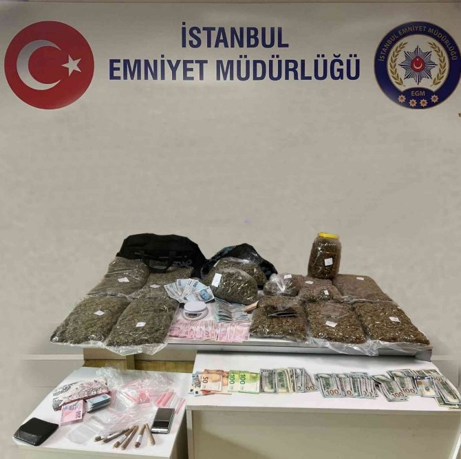 Sancaktepe’de Üst Katı Kafe Alt Katı Uyuşturucu Ticarethanesi Olan İş Yerine Baskın
