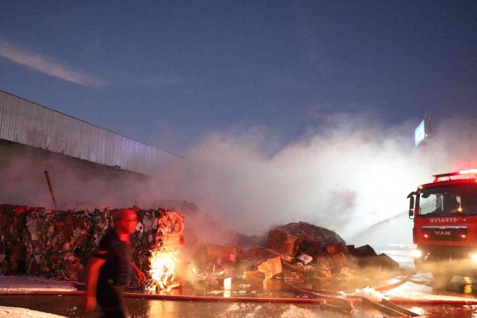 Kahramanmaraş’ta Fabrika Yangını