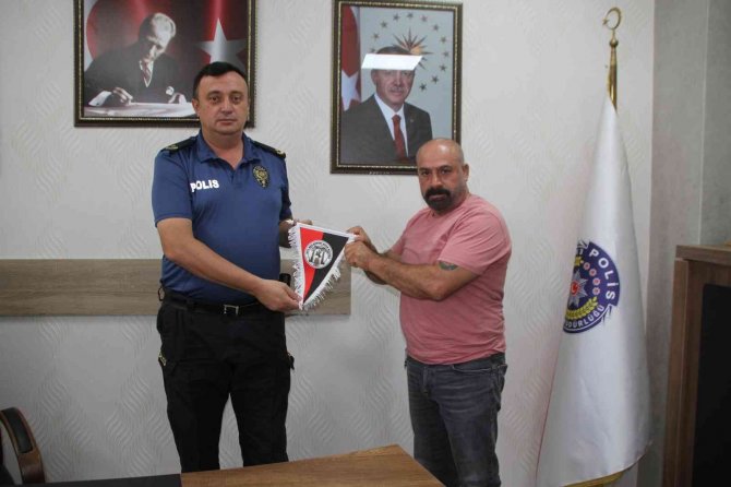 1071 Malazgirt Spor Kulübü Heyetinden Emniyete Ziyaret