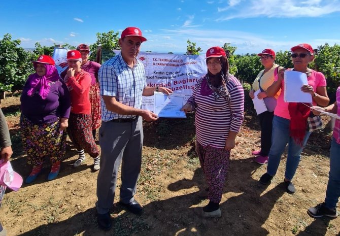 “Tekirdağ Bağları Kadın Eliyle Güzelleşiyor” Projesi Tamamlandı