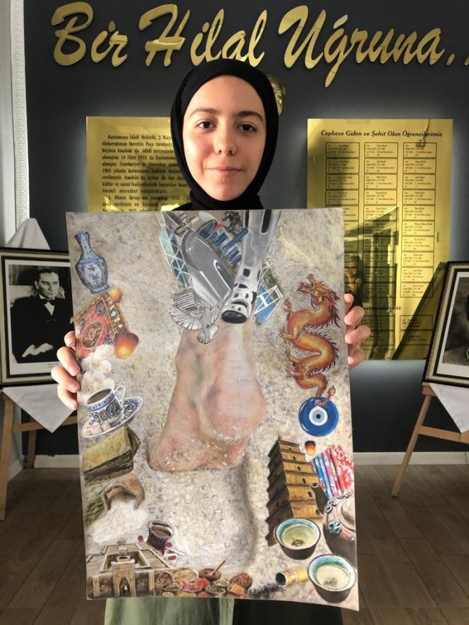 ‘Hayalimdeki Çin’ Konulu Resim Yarışmasında Birincilik Kastamonu’nun