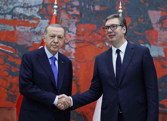 Erdoğan, Sırp Mevkidaşı Vuçiç İle Görüştü