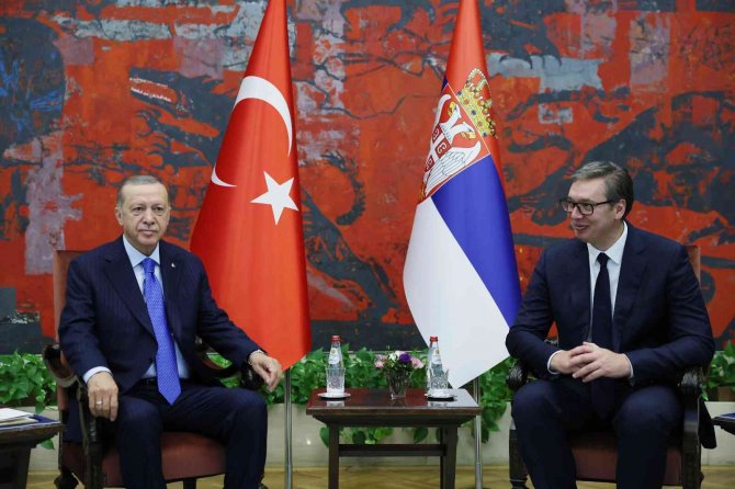 Erdoğan, Sırp Mevkidaşı Vuçiç İle Görüştü