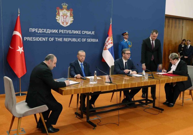 Türkiye Ve Sırbistan Arasında 7 Anlaşma İmzalandı