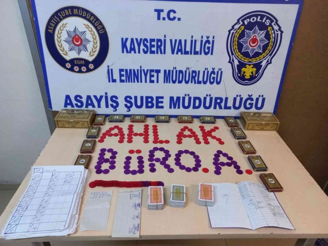 Kayseri’de ‘Kumar’ Operasyonu: 13 Gözaltı