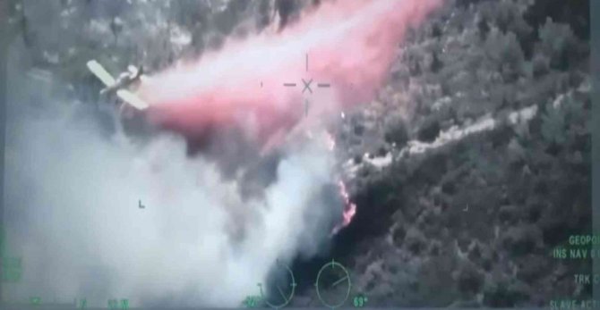 Milas’ta Çıkan Yangına Müdahale Devam Ediyor