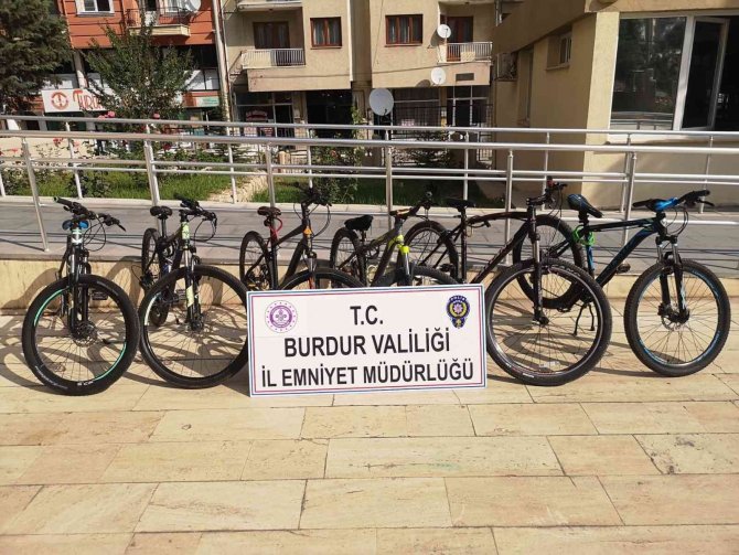 Burdur’da 10 Bisikleti Çalan Hırsız Yakalandı