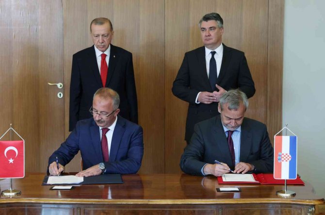 Türkiye İle Hırvatistan Arasında 3 Anlaşma İmzalandı