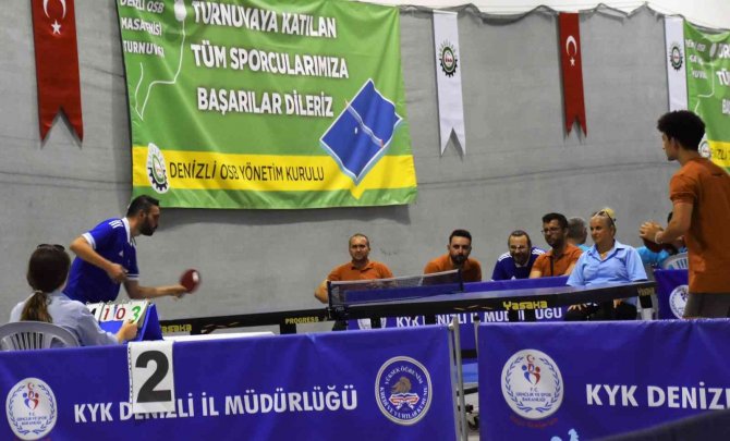 Denizli Osb Masa Tenisi Turnuvasında Rekabet Hat Safhaya Yükseldi
