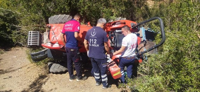 Uçuruma Yuvarlanan Traktörün Yaşlı Sürücüsü Öldü