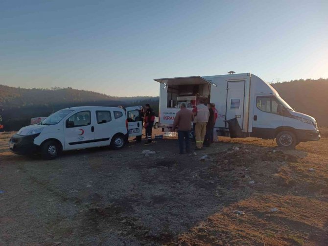 Yangın Bölgesine Kızılay’dan Destek