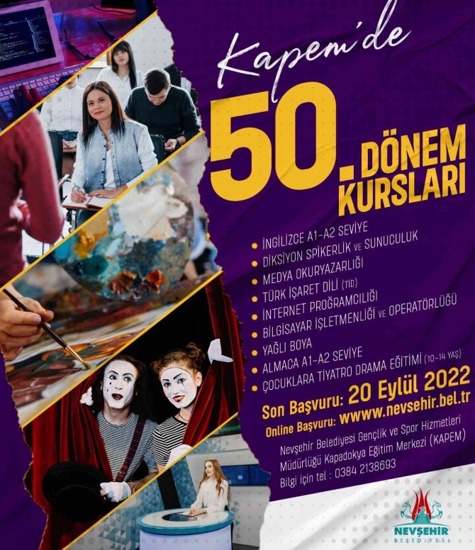 Kapem’de 50. Dönem Kurs Kayıtları Başladı