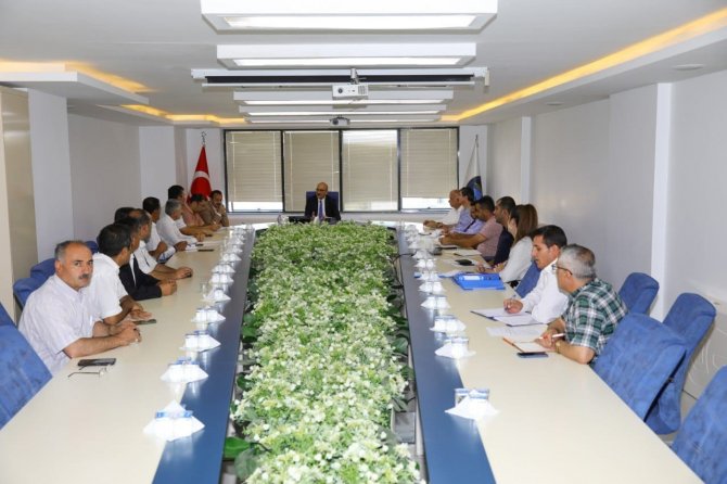 İ̇pekyolu’nda Muhtarlarla Koordinasyon Toplantıları Devam Ediyor