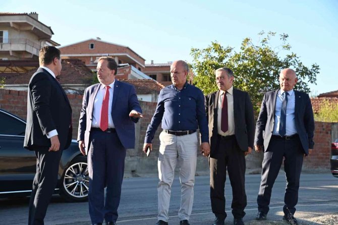 Başkan Orkan Kabakdere Ve Üçpınar’da Yatırımları İnceledi