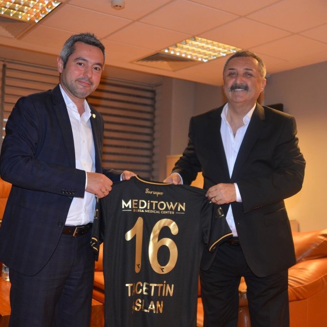 İ̇l Emniyet Müdürü Tacettin Aslan, Bursaspor’u Ziyaret Etti