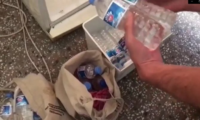 Su Şişesinde Kaçak İçki Ticaretine Polis Darbesi
