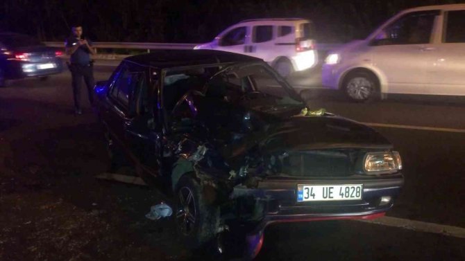 Tem’de Alkollü Sürücü Seyir Halindeki Araca Arkadan Çarptı: 1 Yaralı